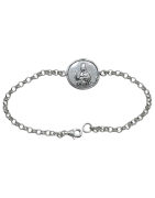 Pulseras Virgen de la Victoria de Malaga de Plata de Ley