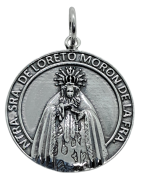 Medalla Virgen de Loreto de Moron de la Frontera de Plata de Ley