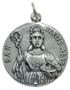 Medalla San Benito Abad de Plata de Ley