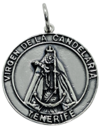 Medalla Virgen de la Candelaria de Tenerife de Plata de Ley