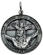 Medalla Cristo de la Expiracion de Moron de la Frontera de Plata de Ley