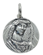Medalla Virgen del Amparo de Malaga de Plata de Ley