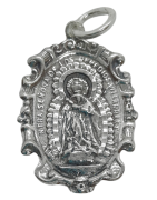 Medalla Virgen de los Remedios de Villarrasa de Plata de Ley