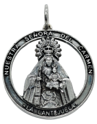 Medalla Virgen del Carmen de La Lentejuela de Plata de Ley