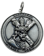 Medalla Jesus Nazareno de Puente Genil de Plata de Ley
