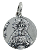 Medalla Virgen de la Trinidad de Malaga de Plata de Ley