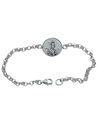 Pulsera San Rafael de Plata de Ley