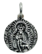 Medalla Virgen de las Angustias de Ayamonte de Plata de Ley
