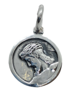 Medalla Cristo del Calvario de Sevilla de Plata de Ley