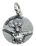 Medalla Cristo Expiracion de Malaga de Plata de Ley