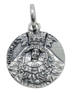 Medalla Virgen de los Dolores de Malaga de Plata de Ley